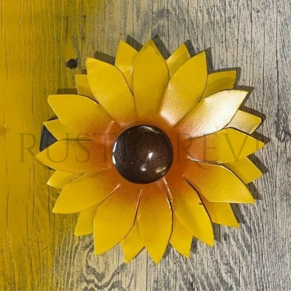 Golden Sunshine Metal Sunflower