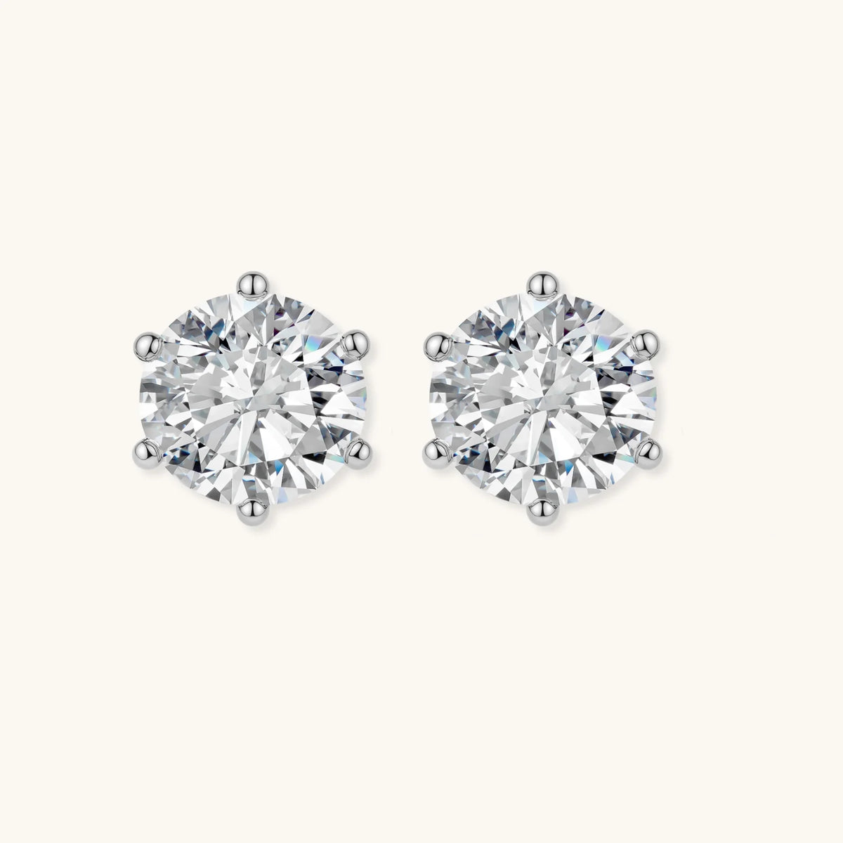 Brilliant Moissanite Studs