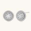 Celestial Halo Moissanite Studs