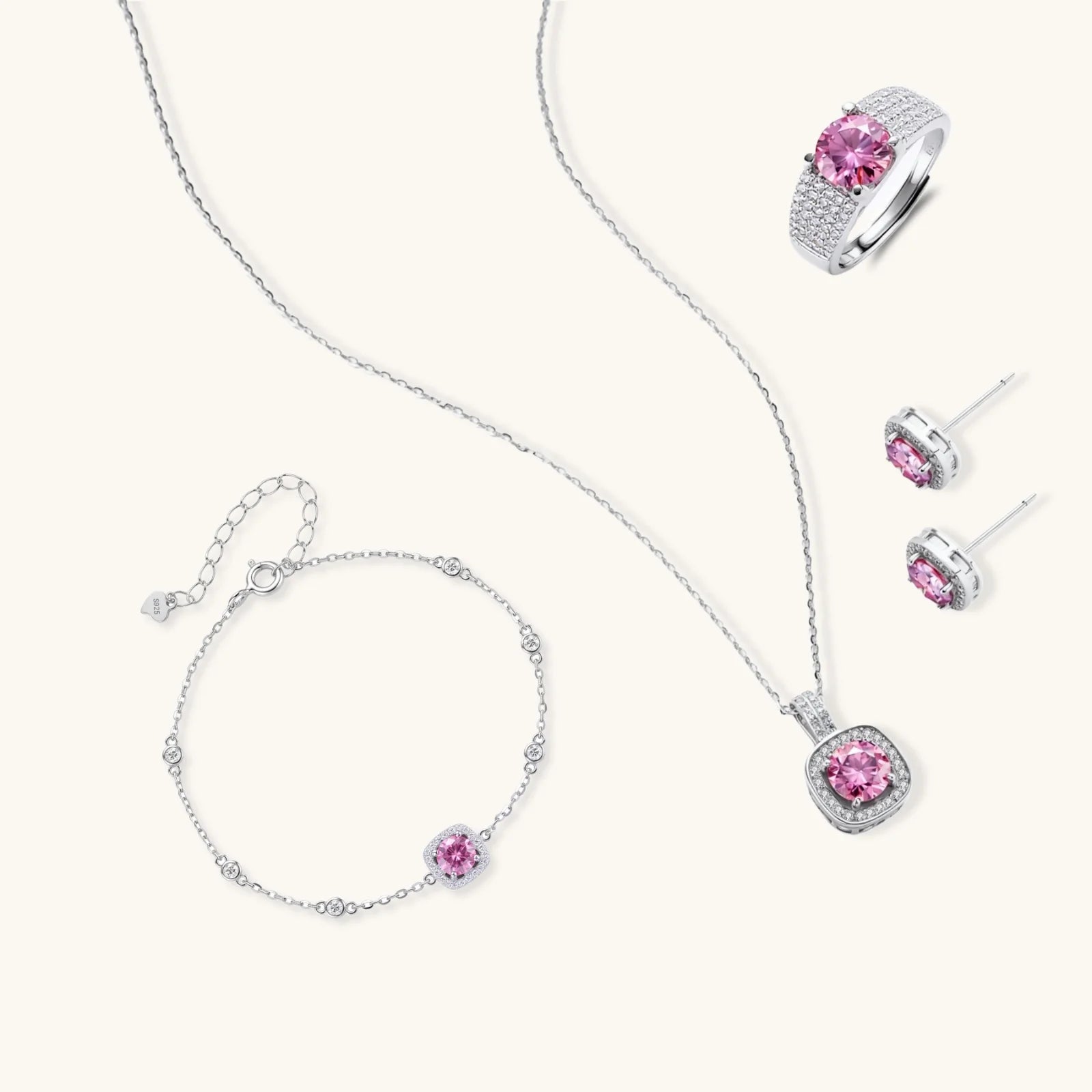 Blush Dreams Moissanite Set
