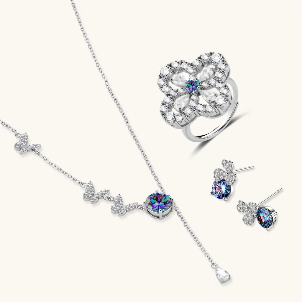 Lucky Clover Moissanite Set