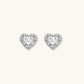 Heart Spark Moissanite Studs