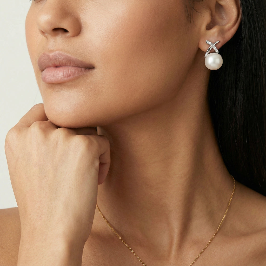 Luminous Pearl Drop Earrings