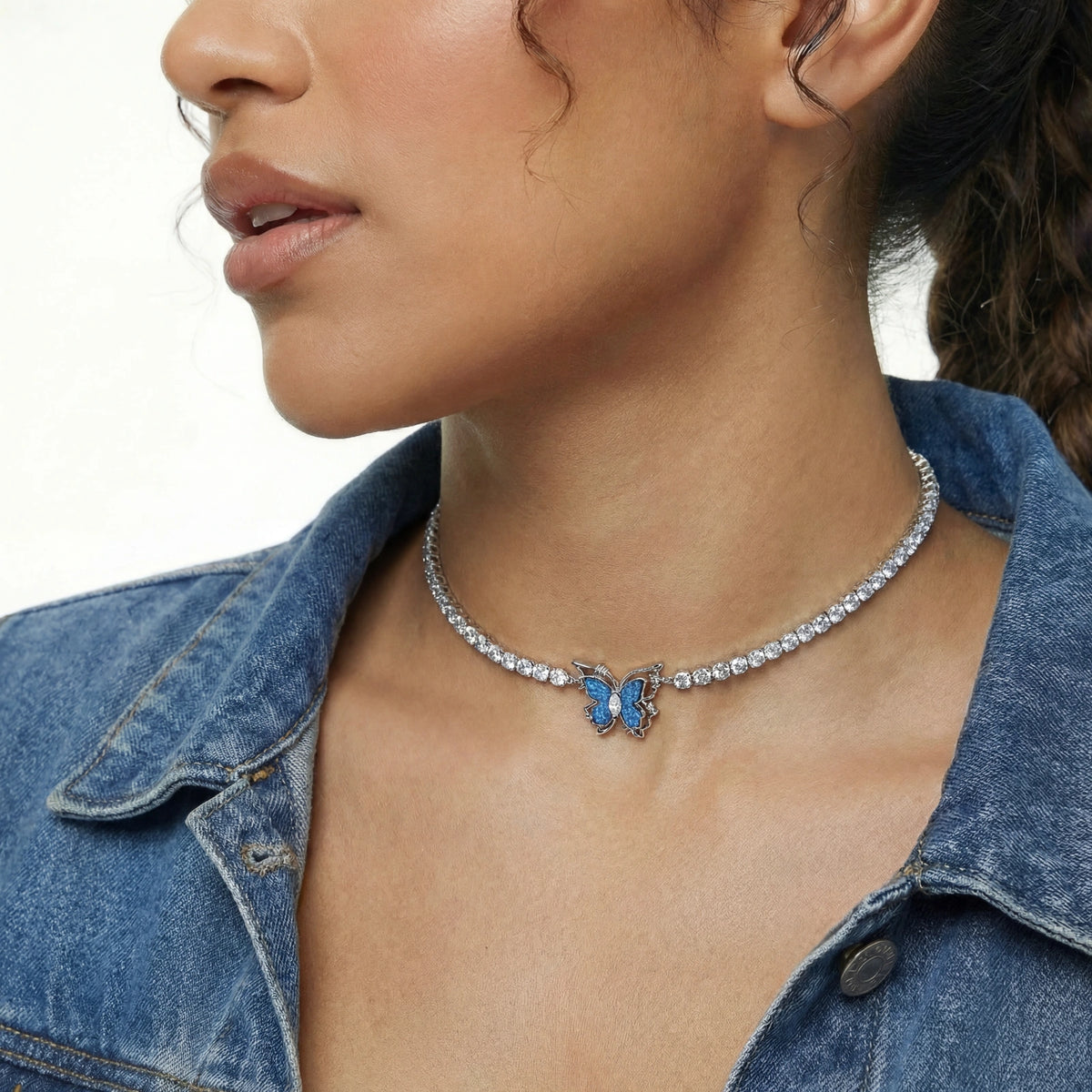 Butterfly Dreams Tennis Necklace