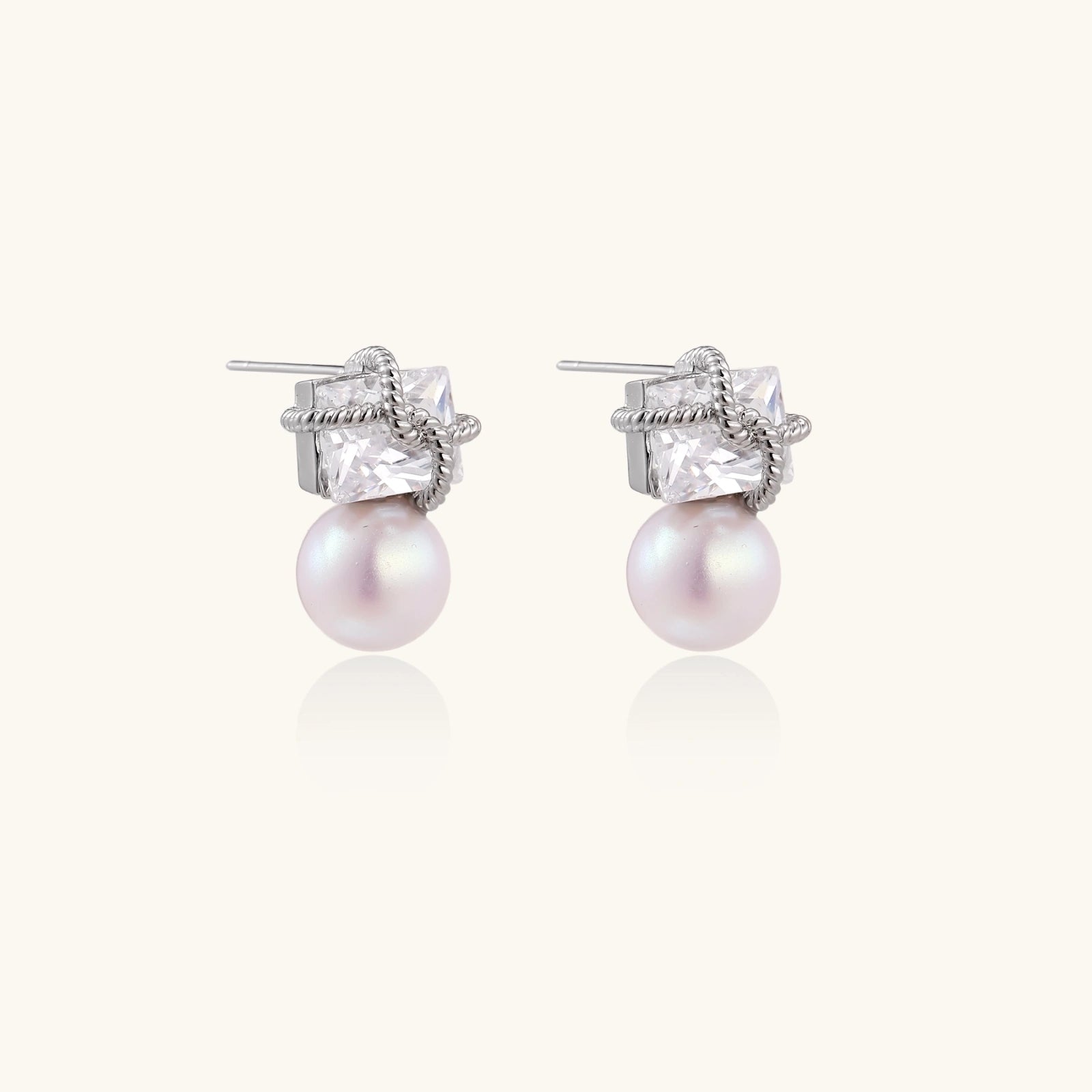 Stardust Pearl Drop Earrings