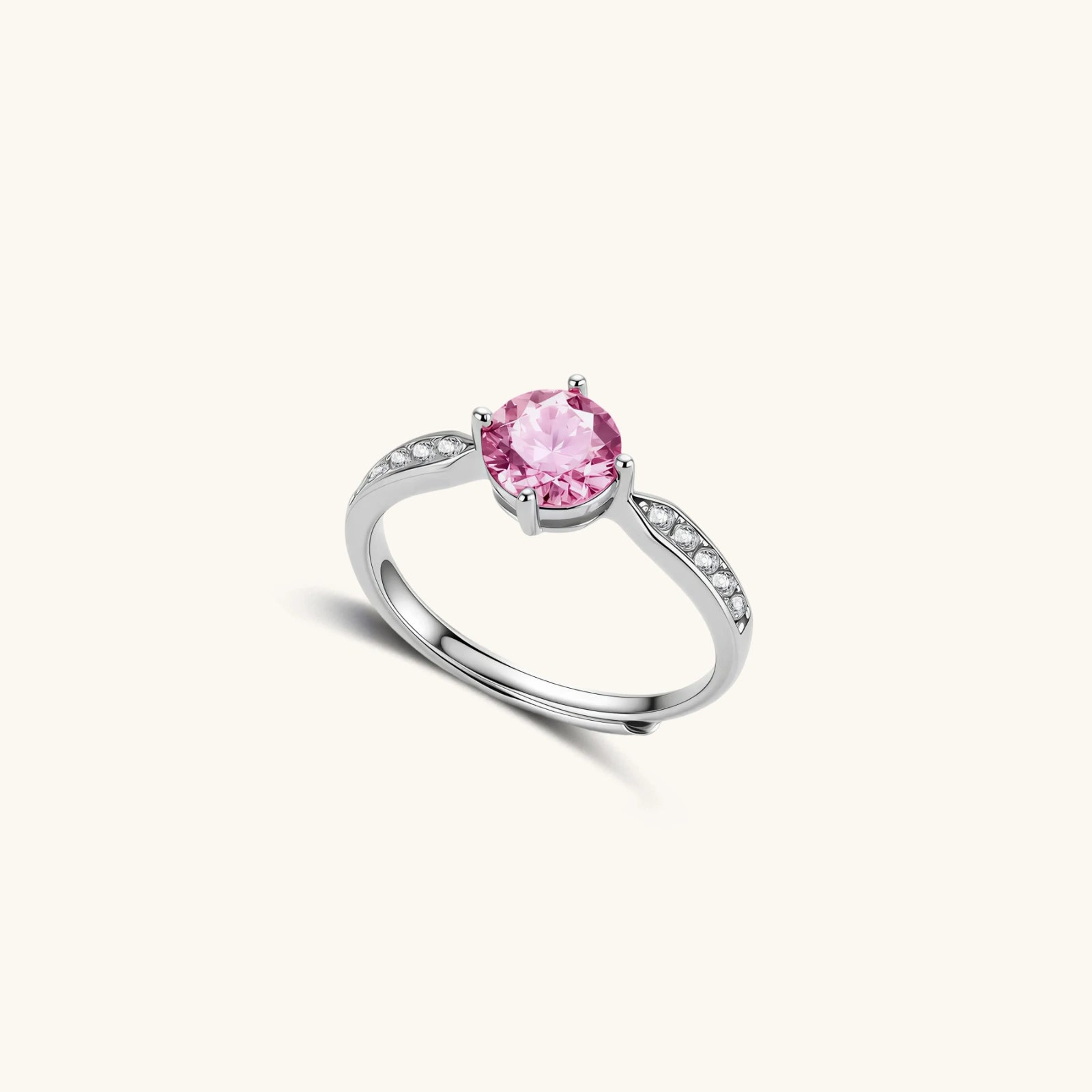 Pink Dreams Moissanite Ring