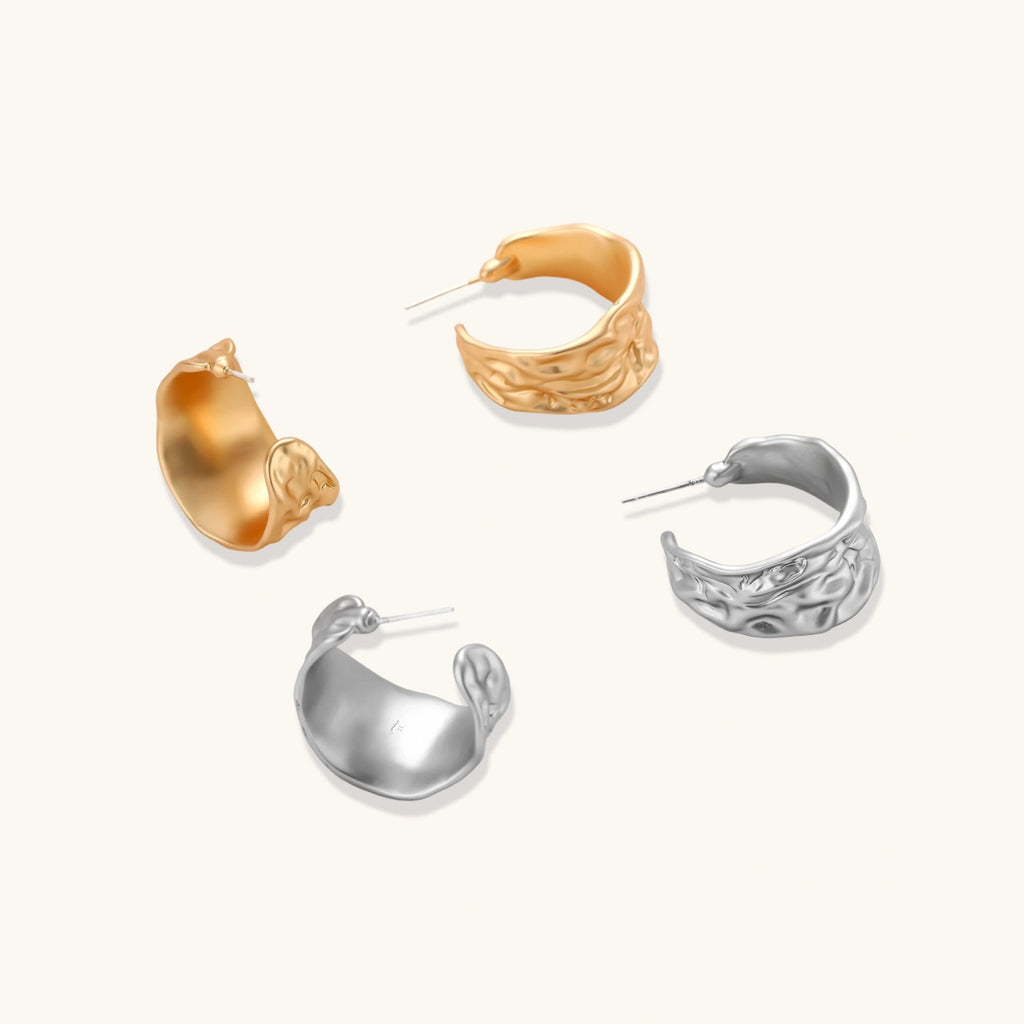 Embossed Floral Hoops