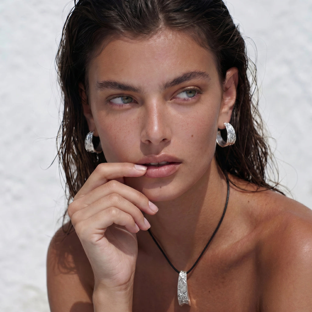 Embossed Floral Hoops