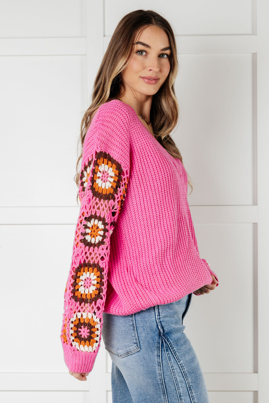 V-Neck Knit Sweater