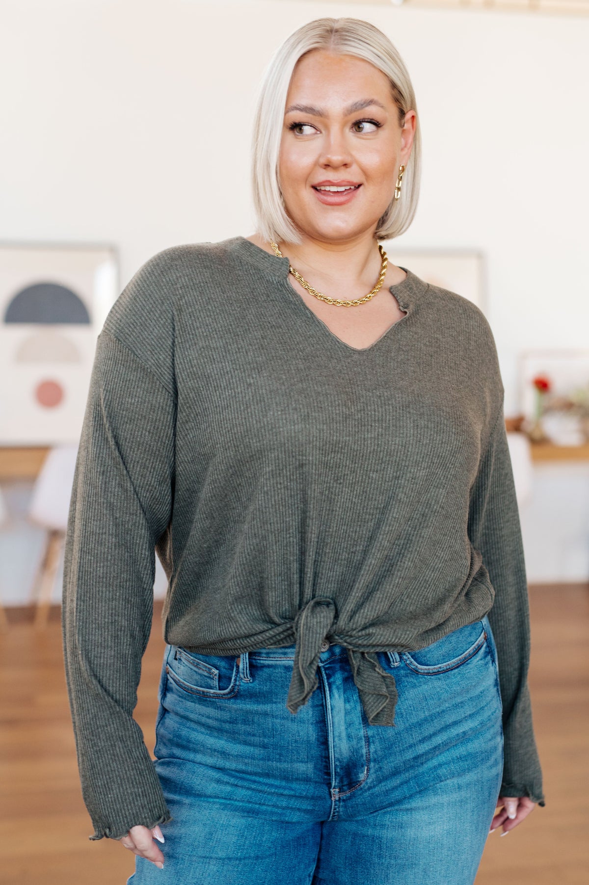 Ribbed Knit Top