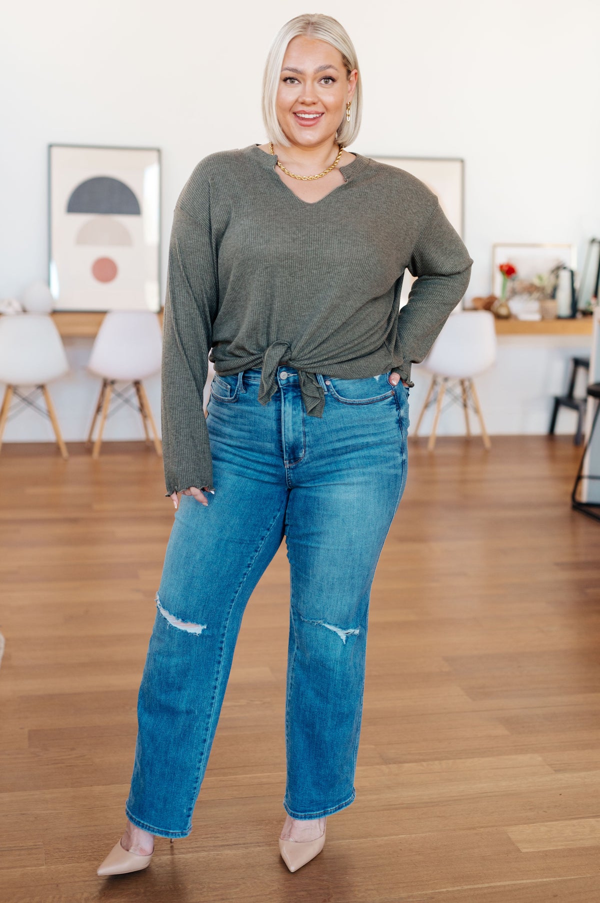 Ribbed Knit Top