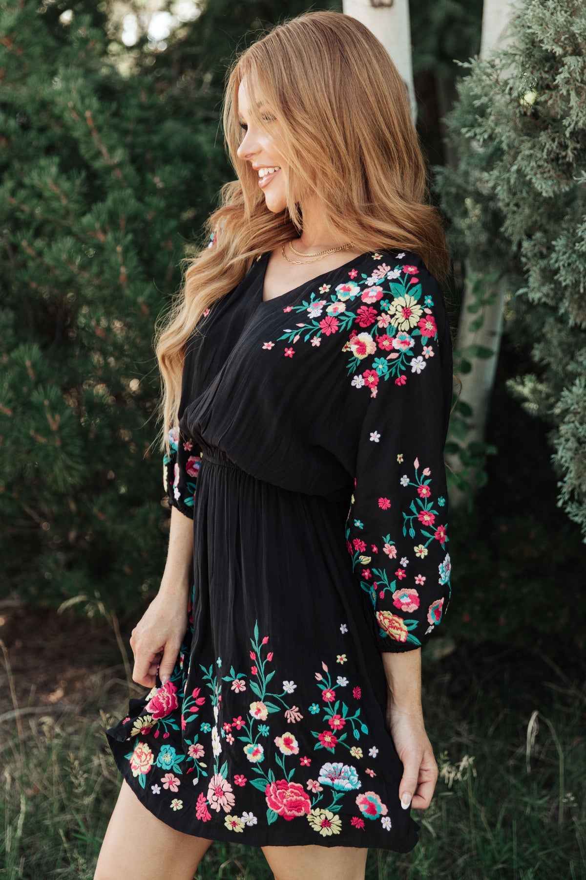 Floral Embroidered Dress