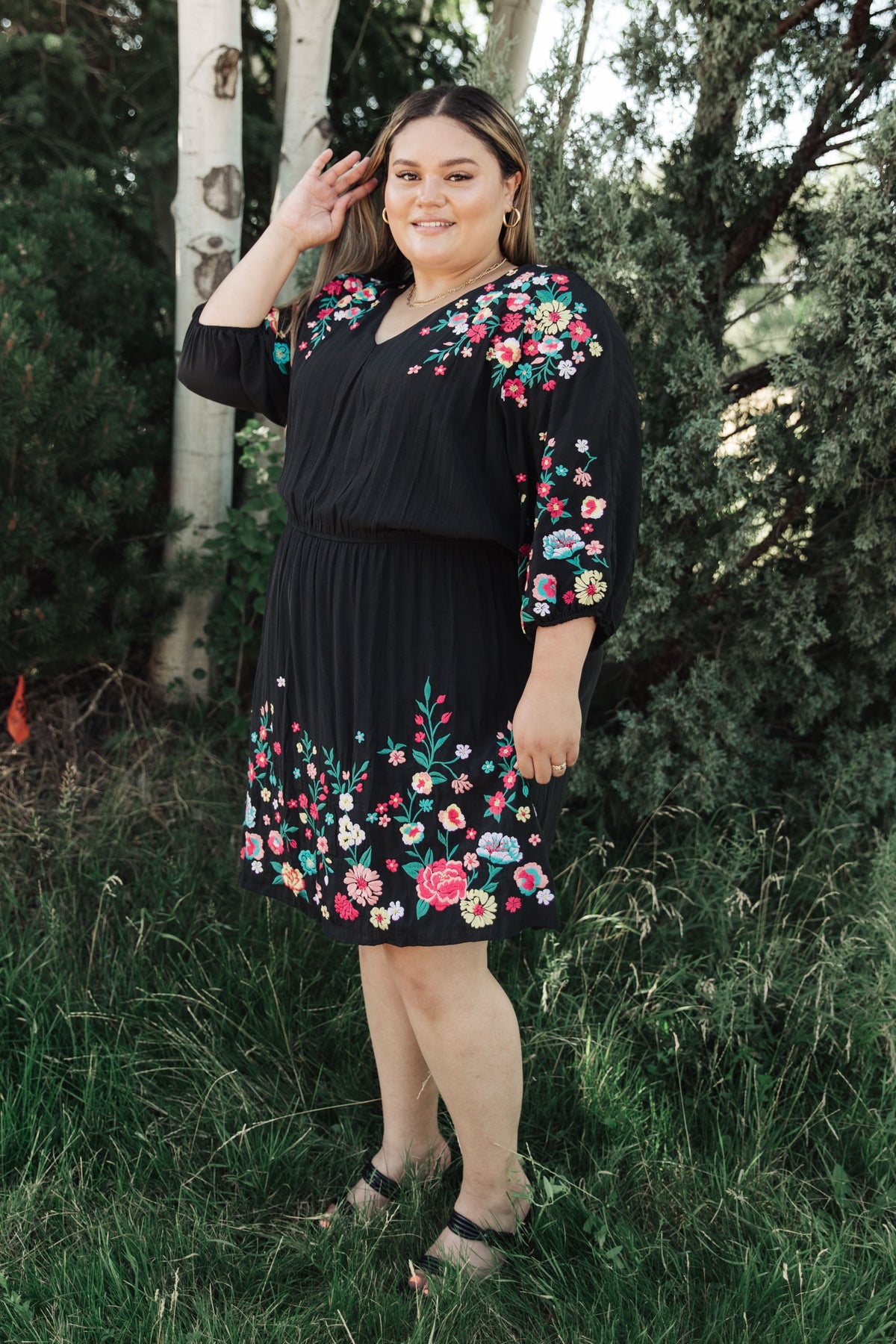 Floral Embroidered Dress