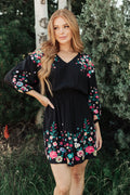 Floral Embroidered Dress