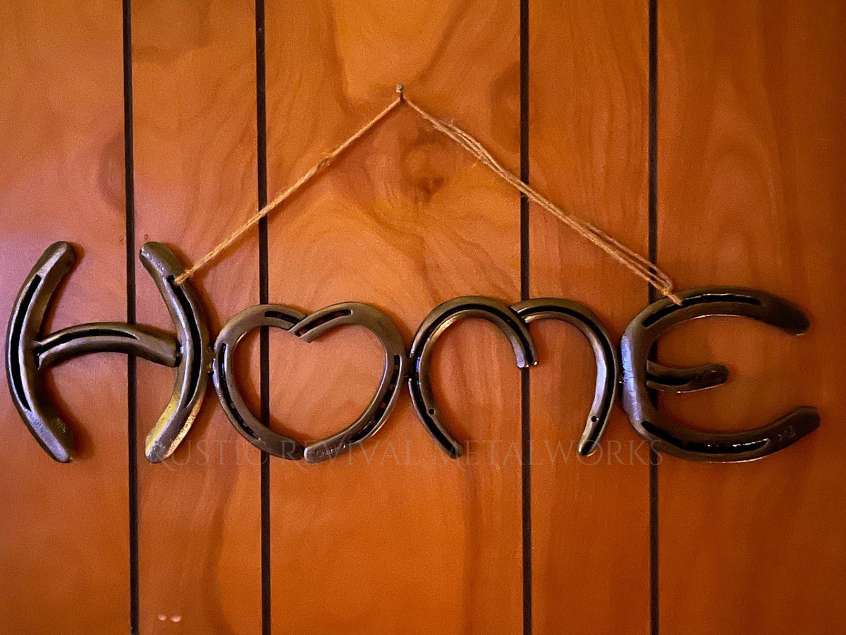 Horseshoe Home Wall Sign