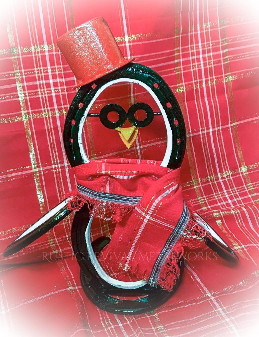 Whimsical Horseshoe Penguin