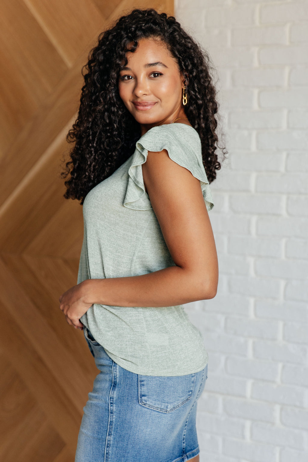 Flutter Sleeve Top