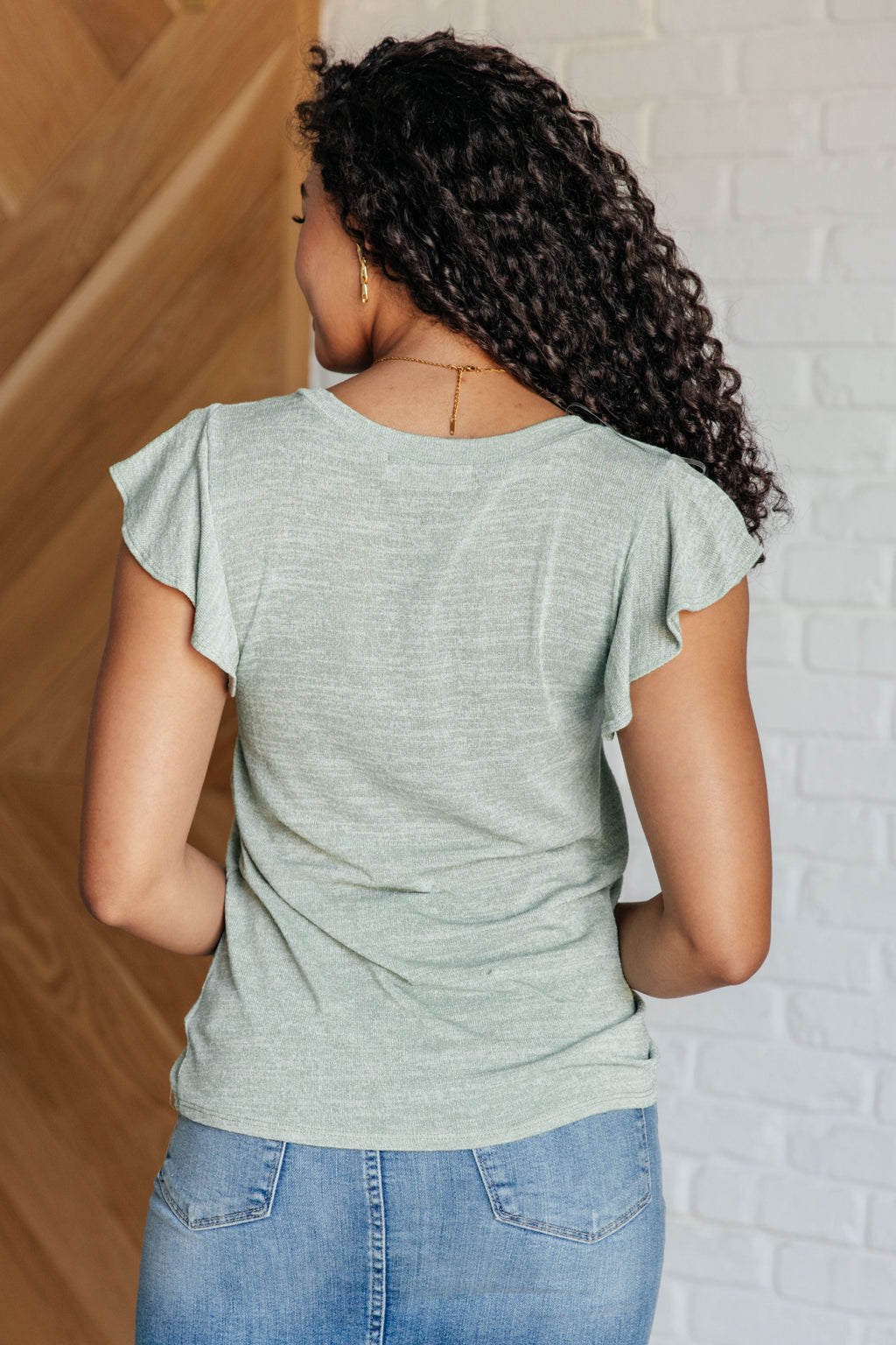Flutter Sleeve Top