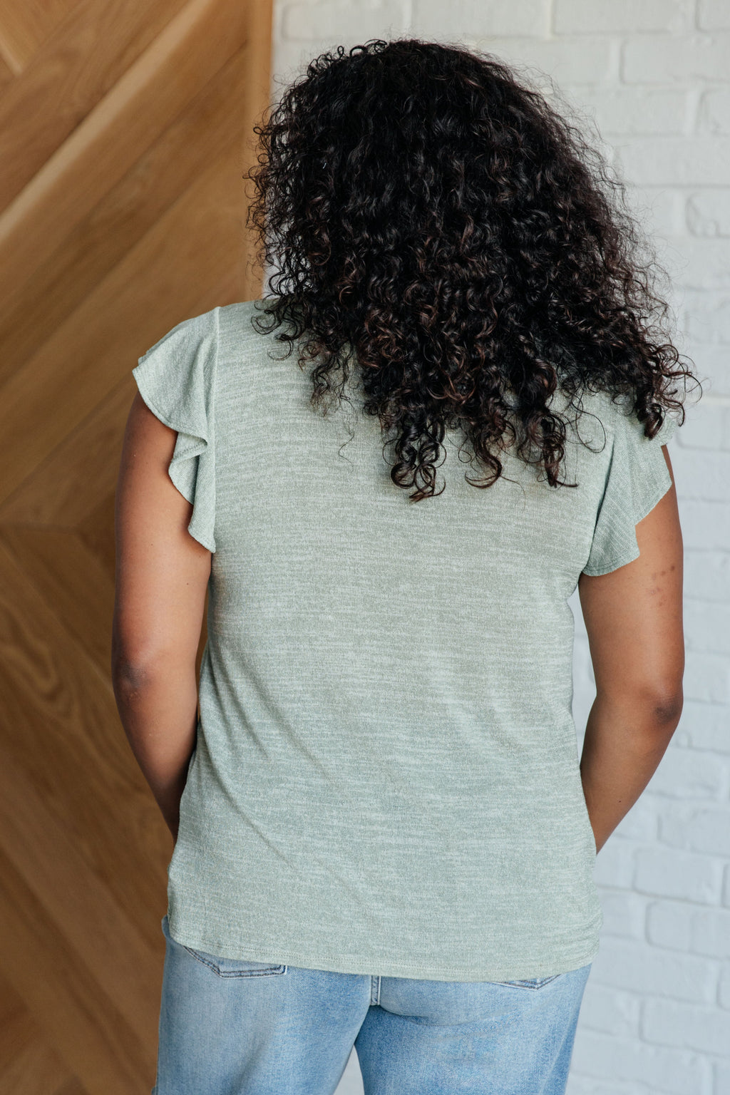 Flutter Sleeve Top