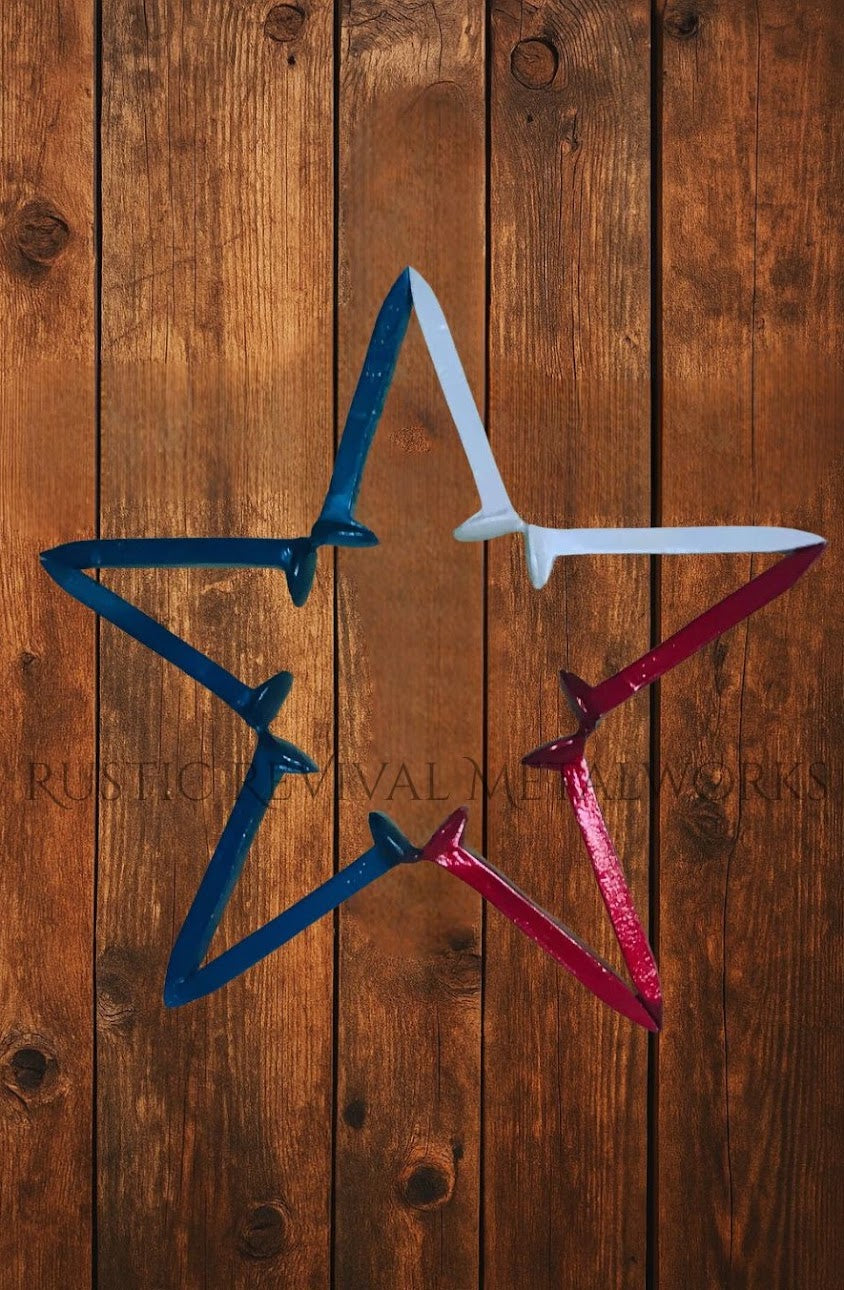Texas Railroad Spike Star