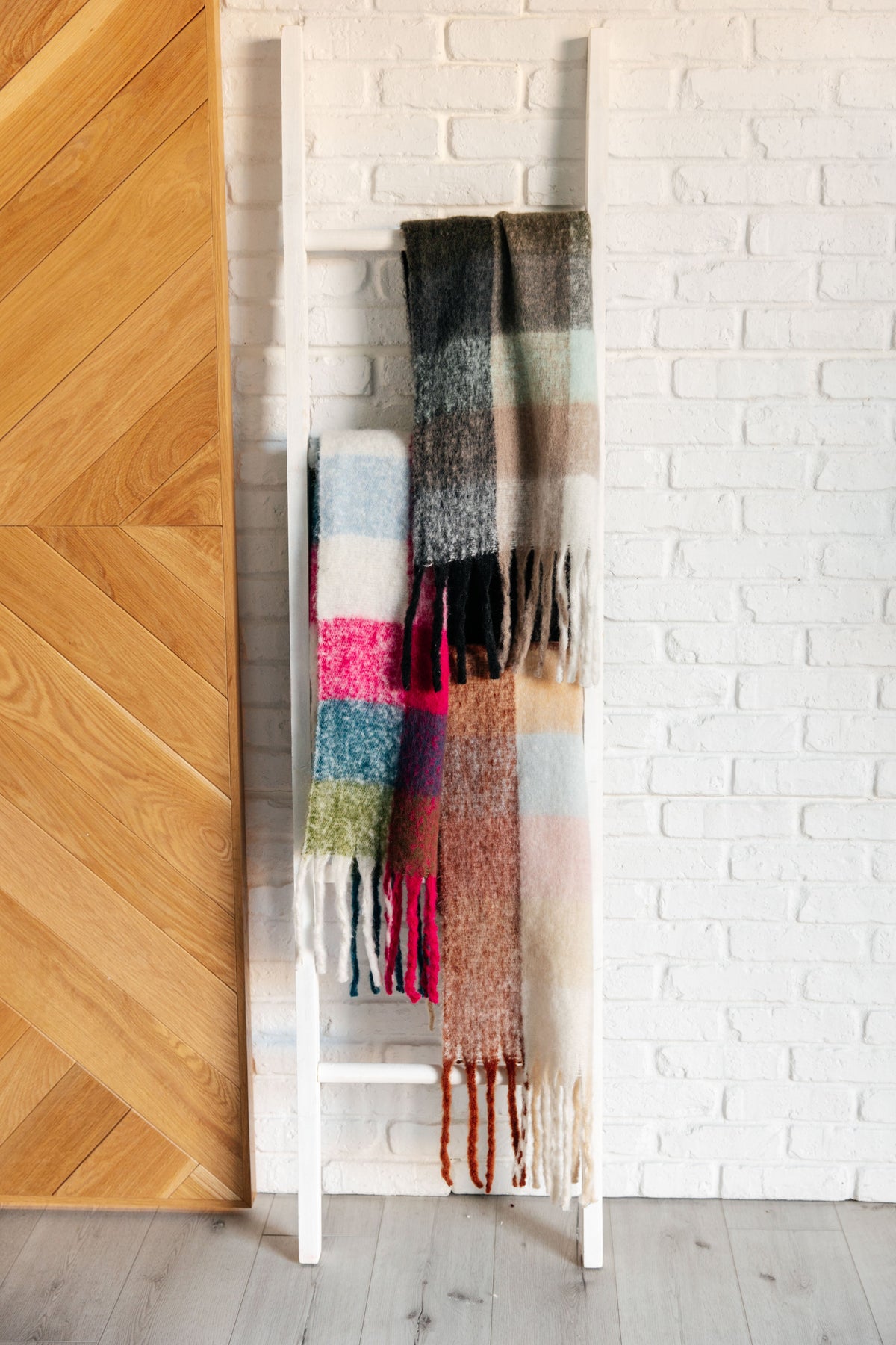 Wanderlust Wrap Oversized Plaid Fringe Scarf
